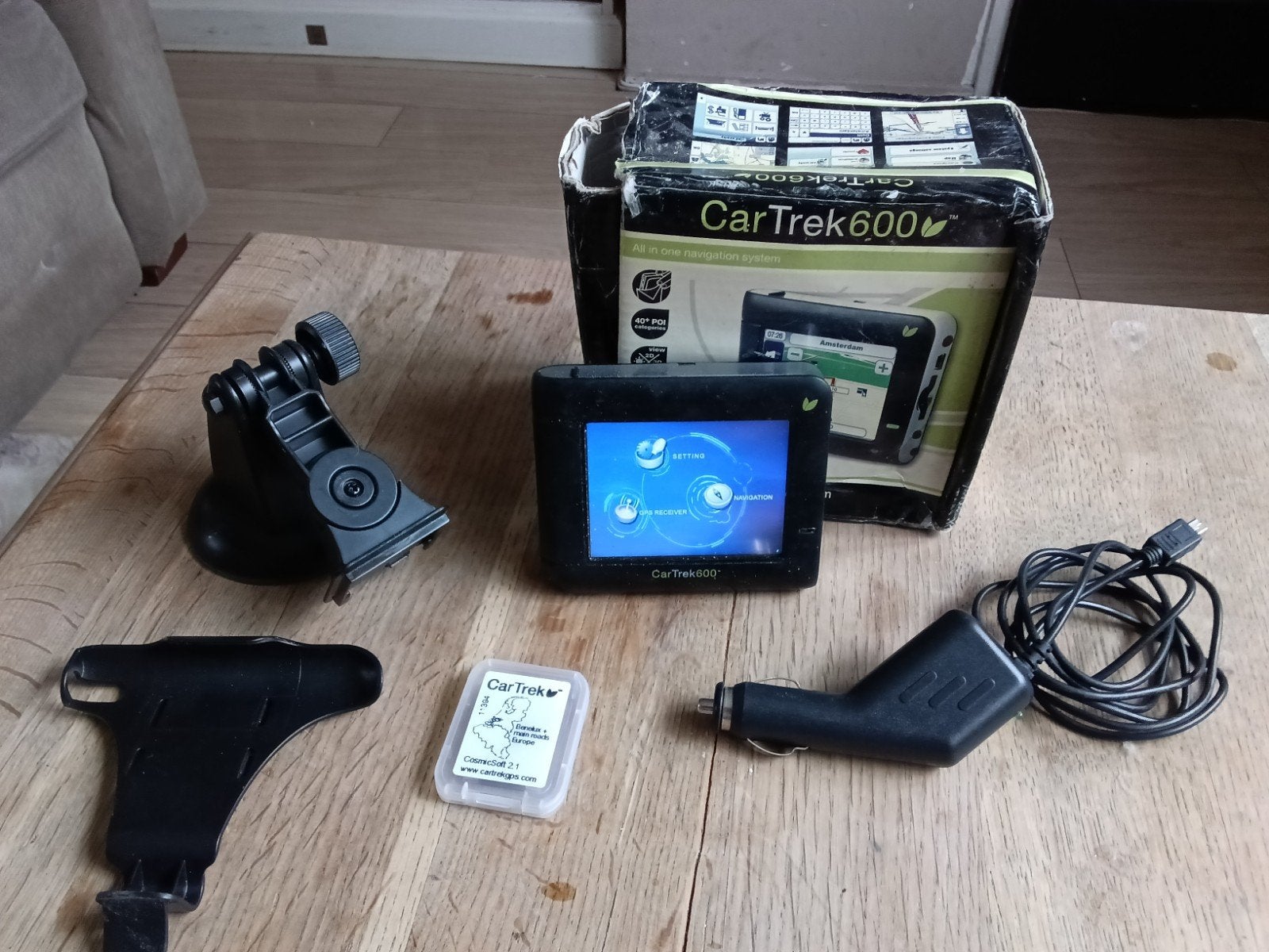 CarTrek 600 Navigatiesysteem met accessoires, Ophalen of Verzenden, Gebruikt