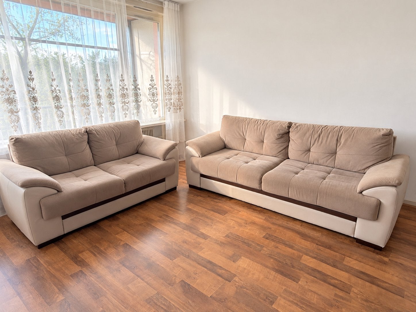 İstikbal bankstel 3+2 – Slaapbank + opbergruimte – Beige, Ophalen, Zo goed als nieuw