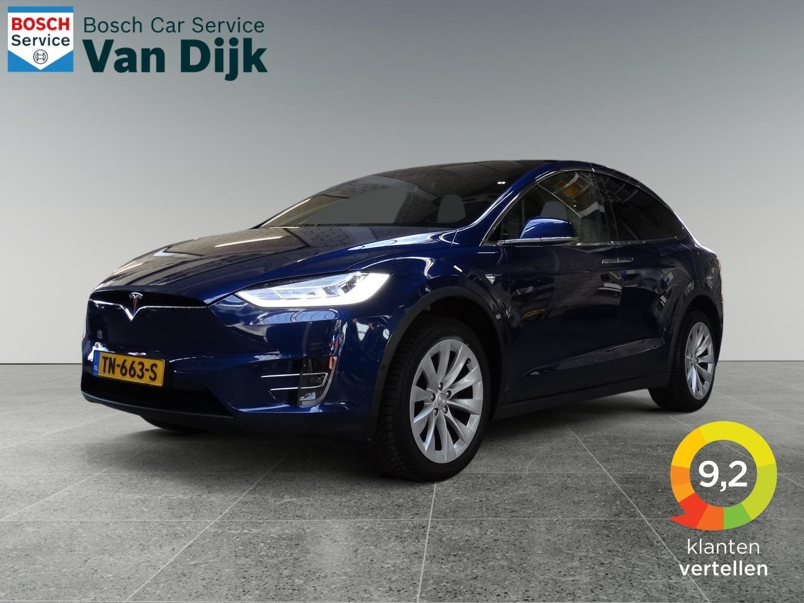 Tesla Model X 75D | 7-Persoons | Trekhaak | MCU2 | SOH 89,5%, Automaat, Model X, Gebruikt, 124 €/maand