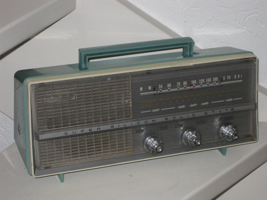 GoldStar BM-709 AM Blauwe Retro Transistor Radio, Ophalen, Huis en Inrichting