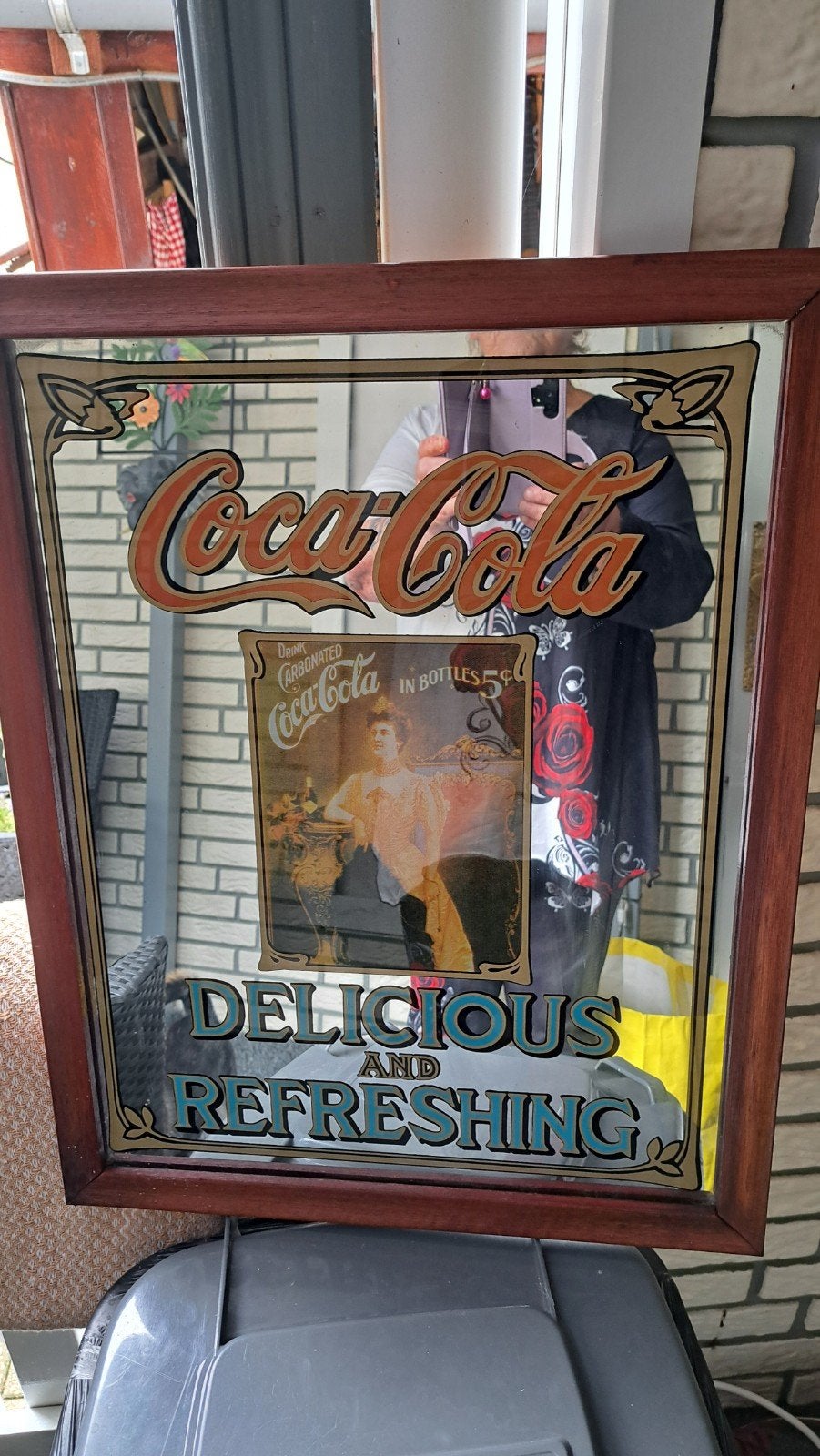 Verzameling Coca-Cola spiegel, Ophalen of Verzenden, Rechthoekig, 50 tot 100 cm