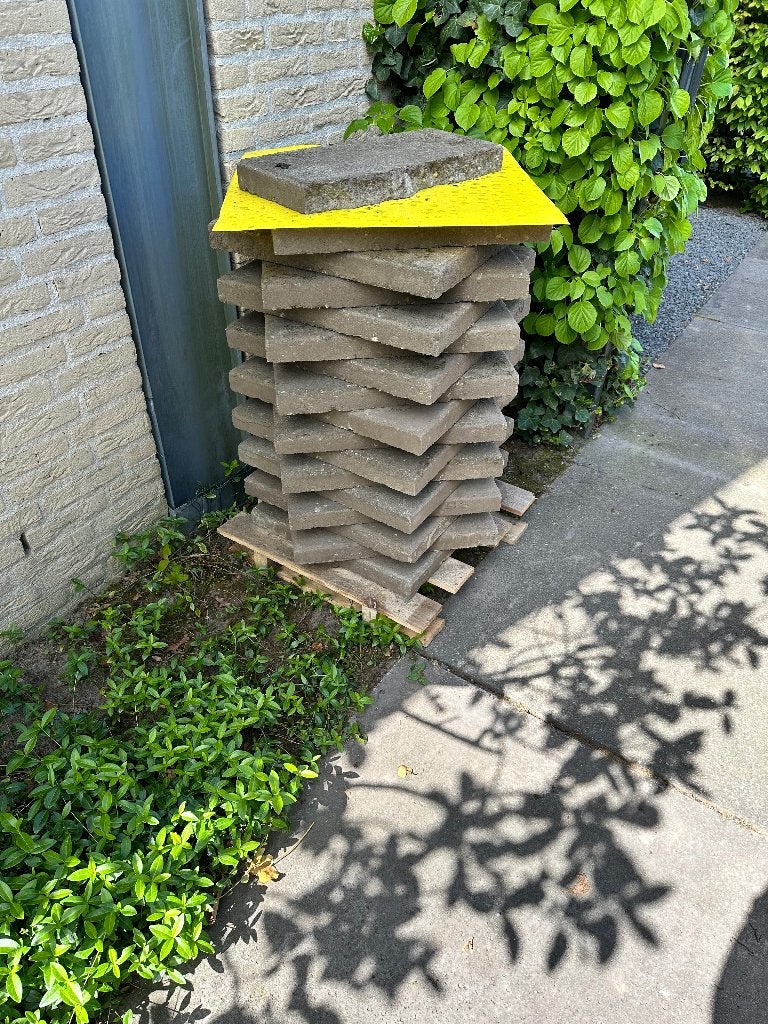 Beton tegels 50x50cm, Tuin en Terras, Tegels en Klinkers, Ophalen, Gebruikt, Minder dan 5 m², Beton