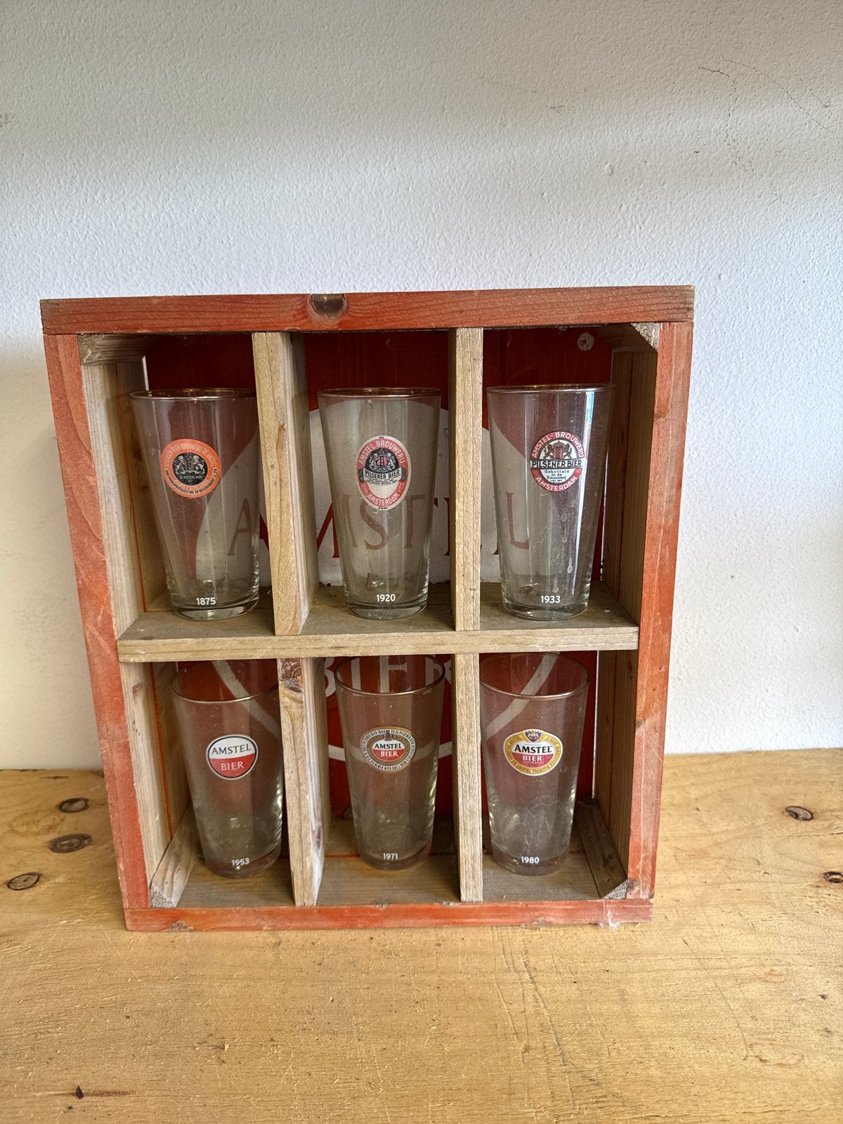 Amstel Bier Glazen Collectie - Historische Set, Ophalen of Verzenden