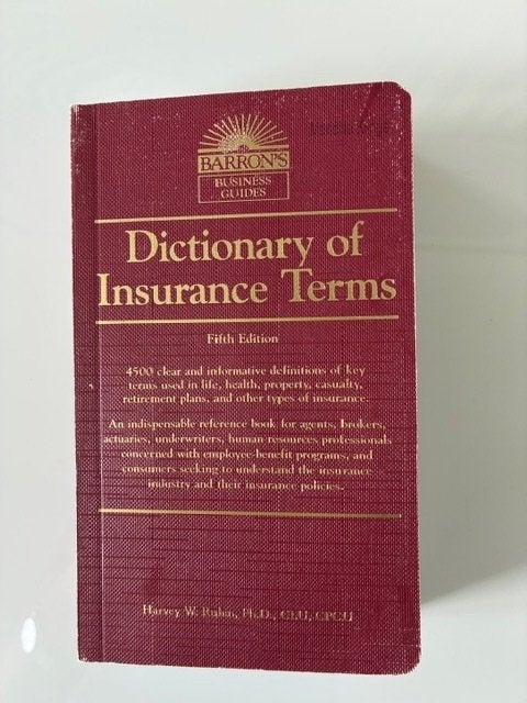 Dictionary of insurance terms. Engelse Verzekeringstermen., Boeken, Woordenboeken, Overige uitgevers, Diverse auteurs, Ophalen of Verzenden