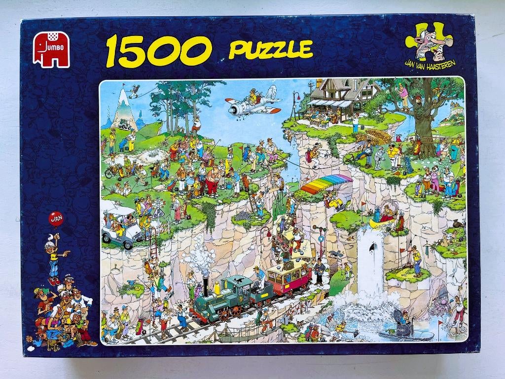 Jan van Haasteren 1500 - De Golfbaan, Ophalen of Verzenden, 500 t/m 1500 stukjes, Zo goed als nieuw, Legpuzzel
