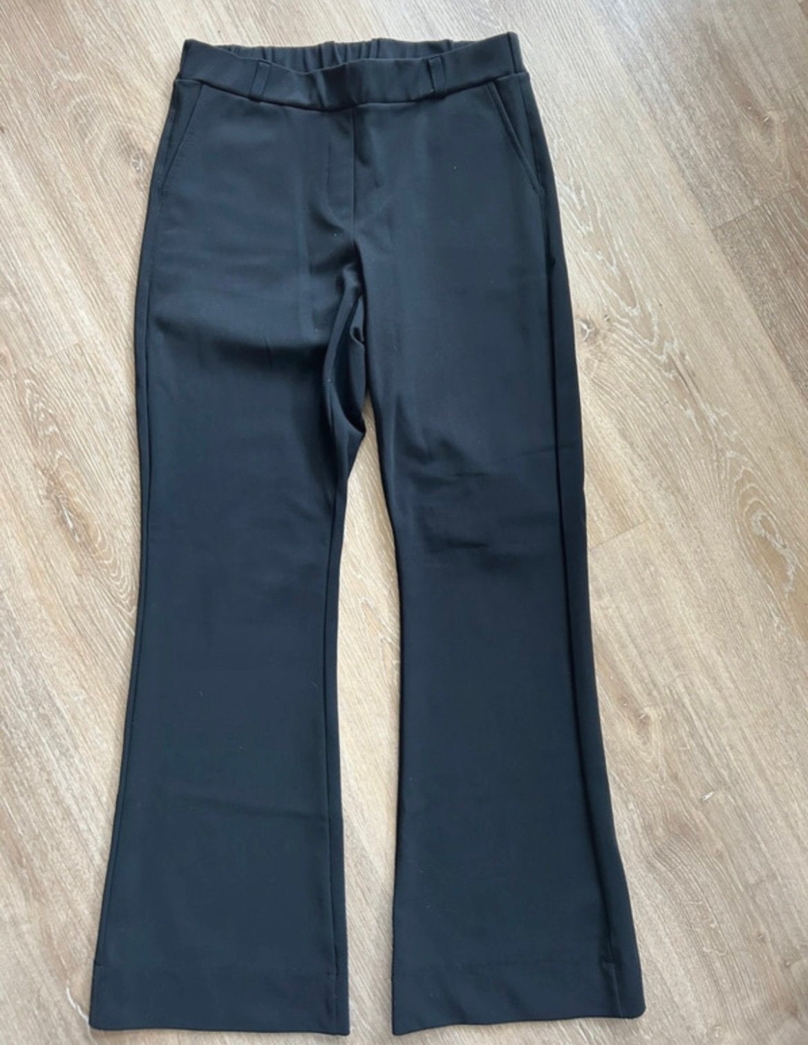 Studio Anneloes flared bonded broek black travelstof XL, Kleding | Dames, Broeken en Pantalons, Zwart, Maat 46/48 (XL) of groter