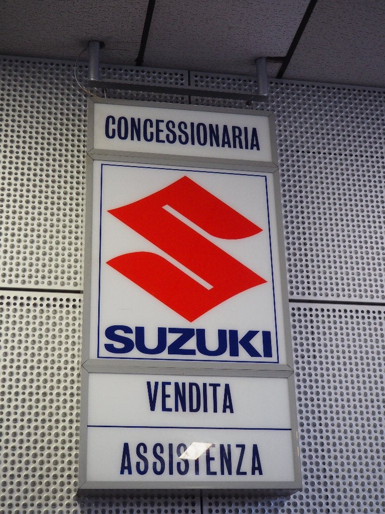 Suzuki dealerbord, reclamebord, lichtbak, jaren 80, Ophalen, Gebruikt, Lichtbak of (neon) lamp