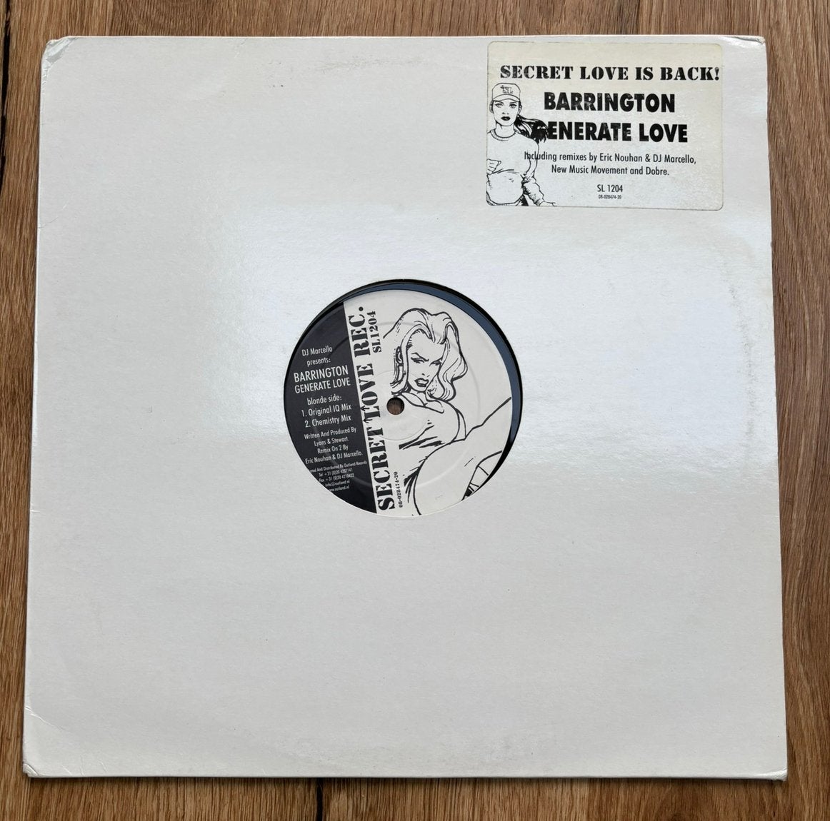 DJ Marcello presents Barrington - Generate Love 12 inch, Cd's en Dvd's, Vinyl | Dance en House, Ophalen of Verzenden, Gebruikt