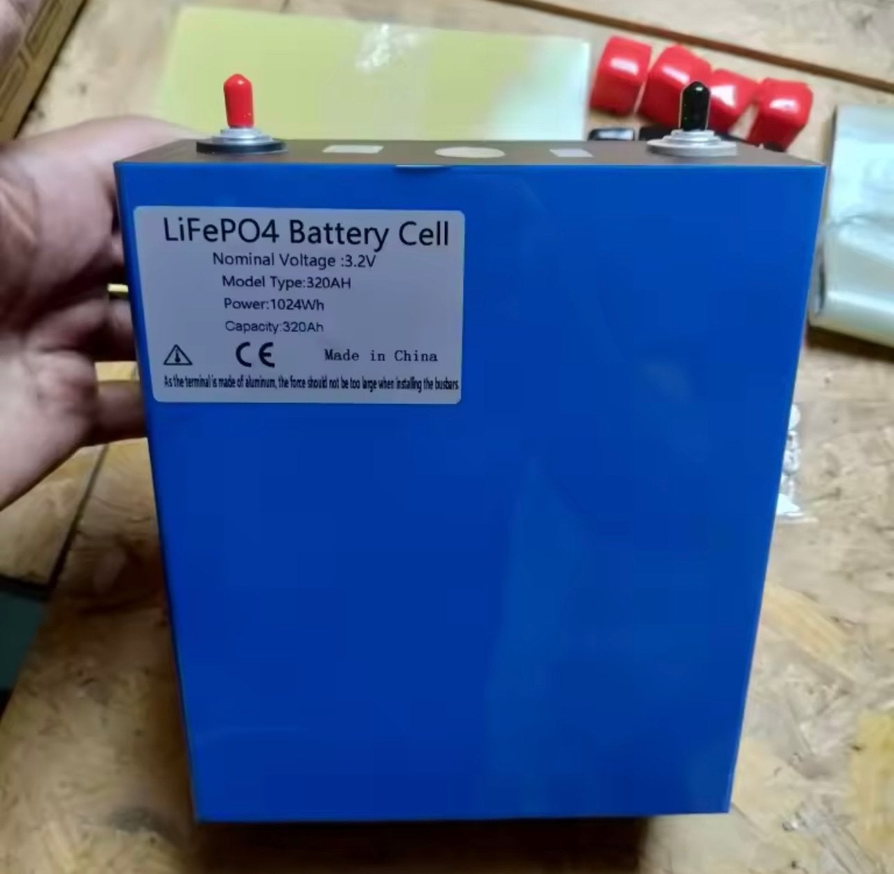16x Accu 320AH LiFePO4 3.2V Batterijcellen - ONGEBRUIKT!, Ophalen, Nieuw