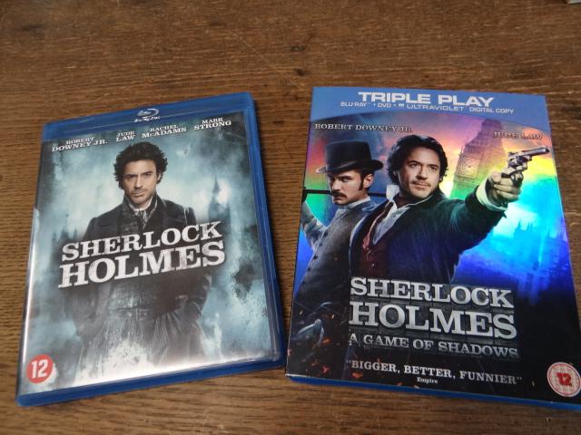 Sherlock Holmes 1+2., Cd's en Dvd's, Blu-ray, Zo goed als nieuw, Thrillers en Misdaad, Ophalen of Verzenden