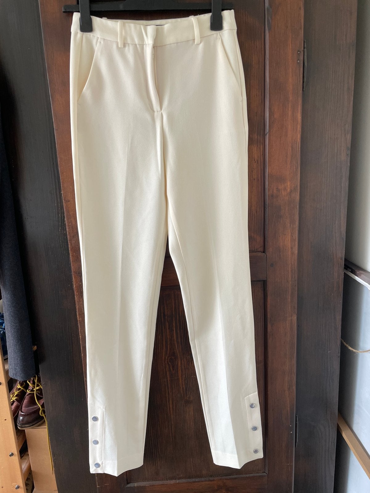 Prachtige crème kleur broek van zara maat S, Beige, Ophalen of Verzenden, Zo goed als nieuw, Maat 36 (S)