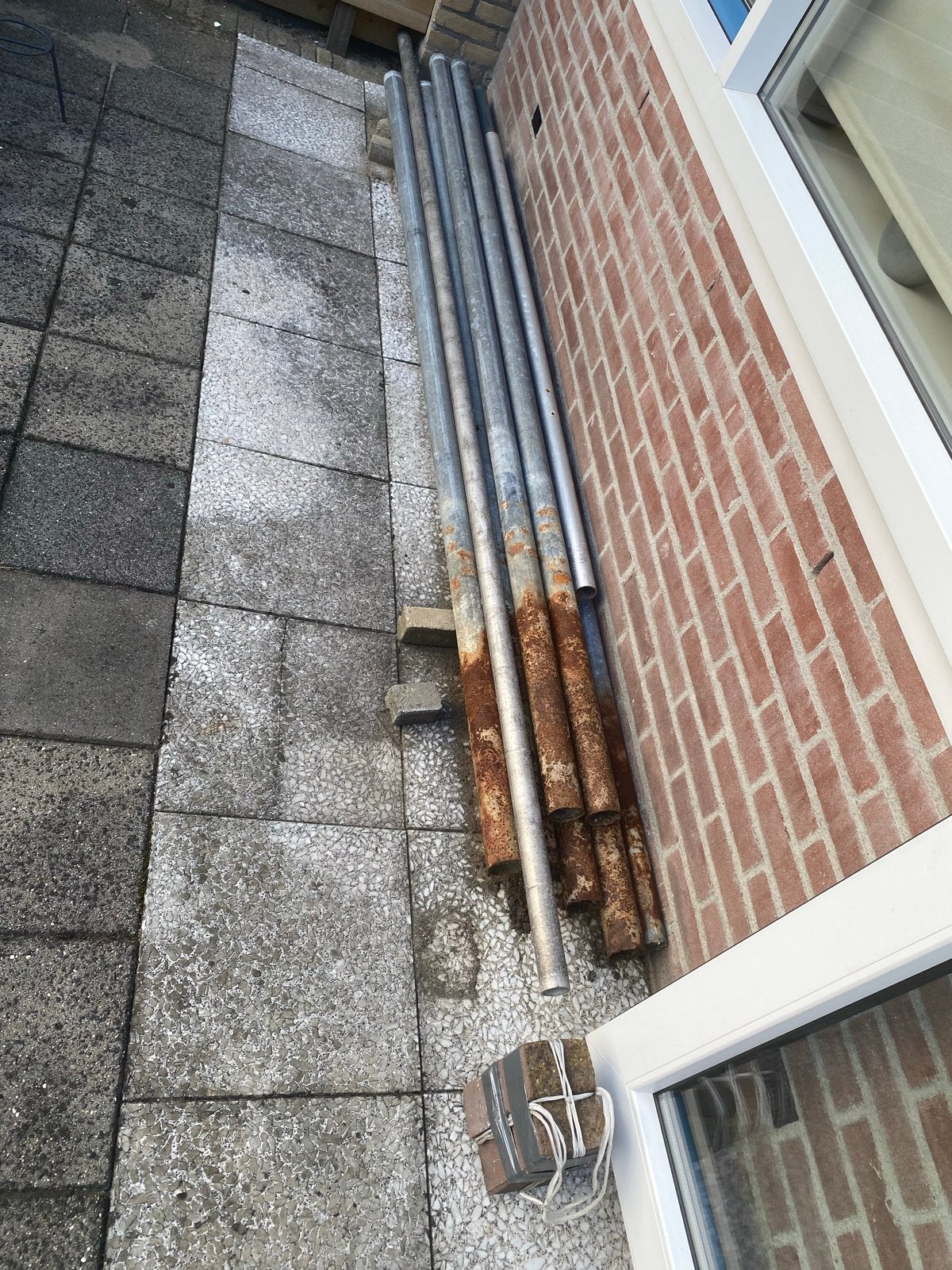 6 Steigerbuizen - gebruikt voor schuttingen, Ophalen, Gebruikt, Overige typen, 2 tot 5 meter