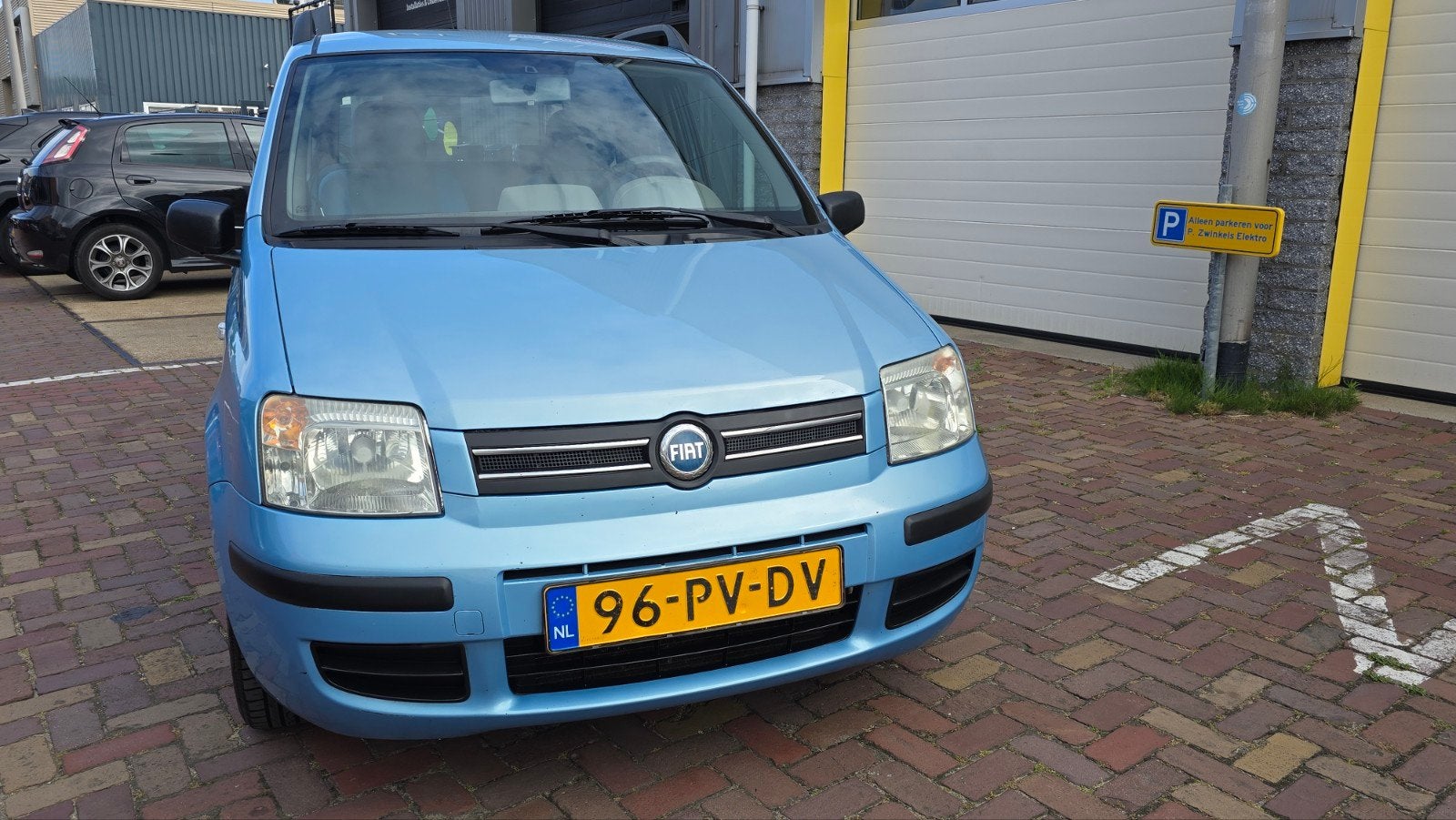 Fiat Panda 1.2 2004 Blauw,nieuwe apk,airco, Voorwielaandrijving, Stof, Origineel Nederlands, Bedrijf