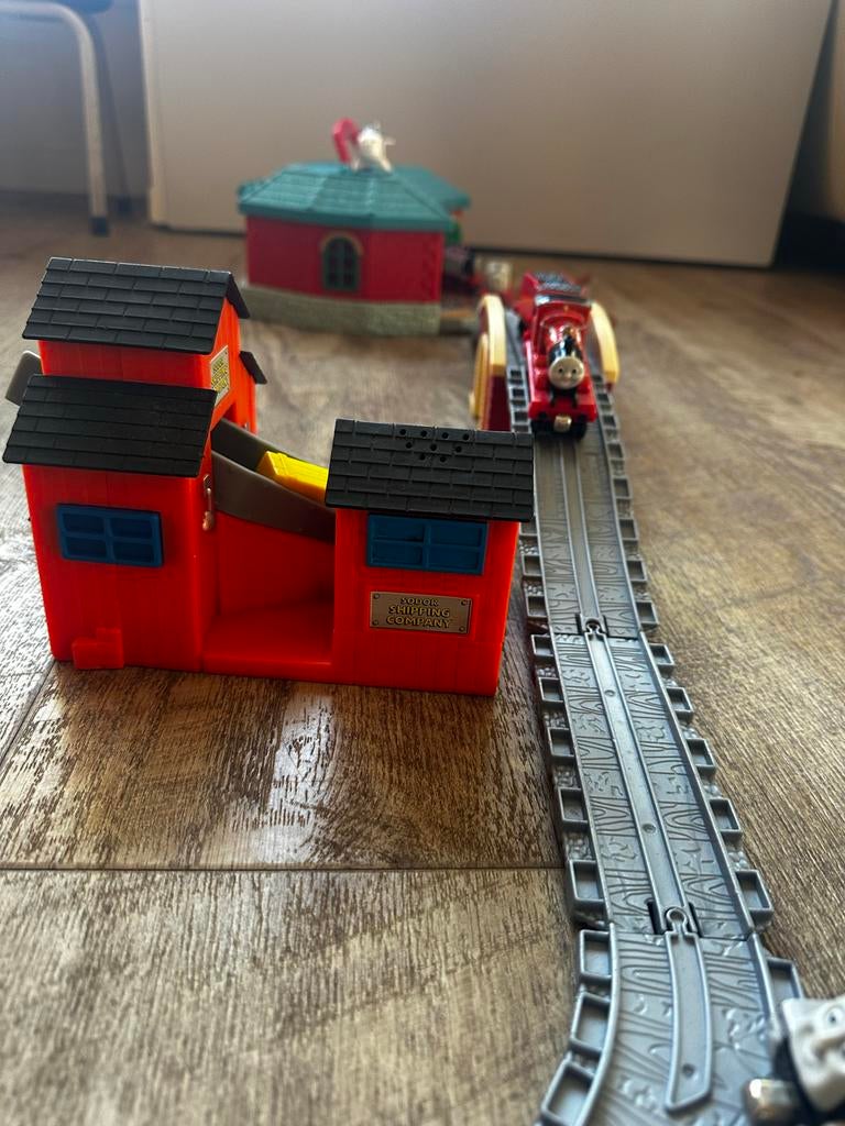 Grote Thomas de Trein baan met treinen en huisjes, Ophalen of Verzenden, Gebruikt