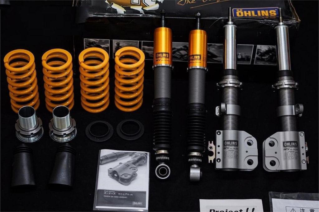 Ohlins DFV schroefset verlaging - Toyota Yaris GR, Auto diversen, Tuning en Styling, Ophalen of Verzenden