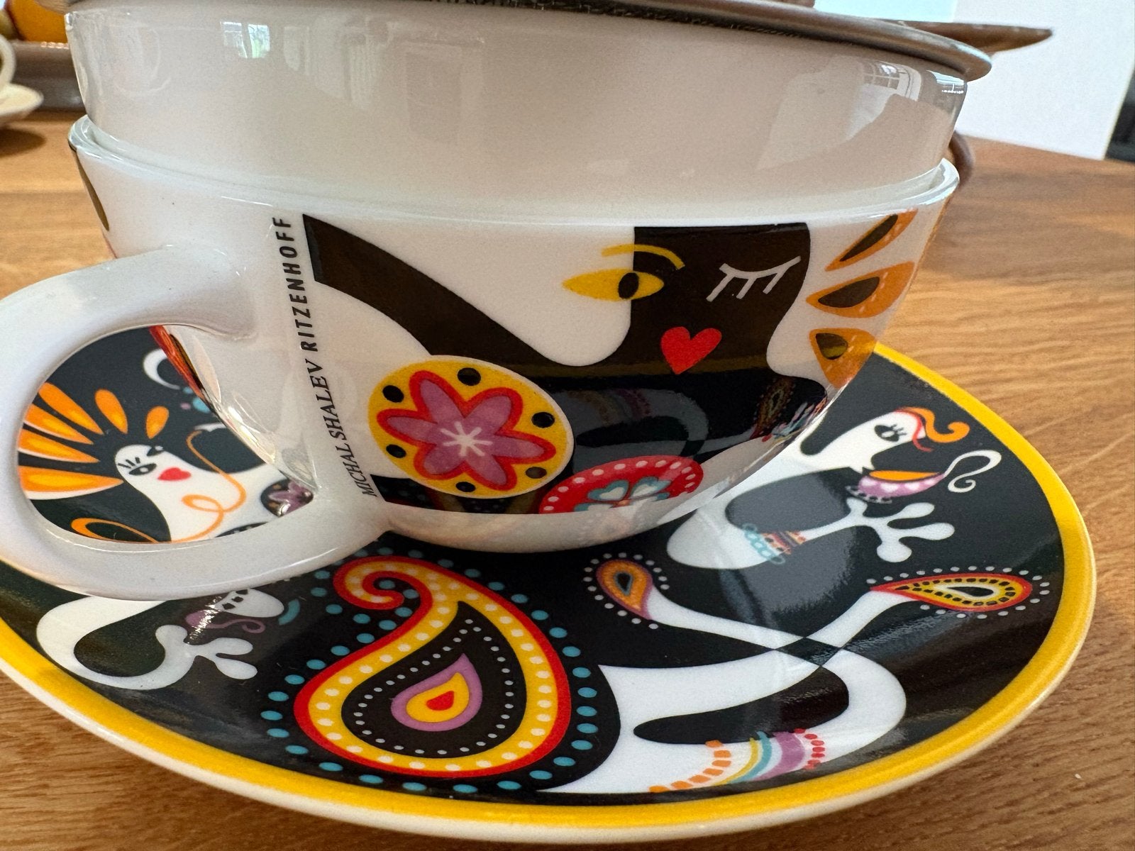 Ritzenhoff My Tea kop en schotel Michal Shalev design, Overige merken, Ophalen of Verzenden, Zo goed als nieuw, Modern