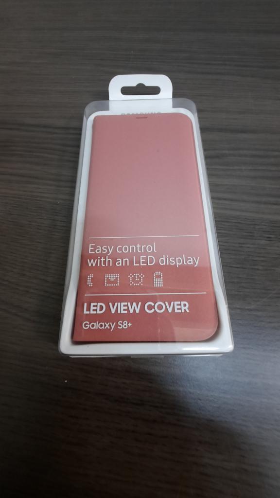 LED view cover - roze - voor Samsung Galaxy S8 Plus, Overige modellen, Madefor@samsung.com, Nieuw, Hoesje of Tasje