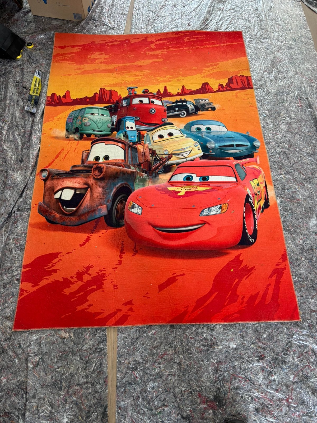 Cars kleed afmeting 150x100 cm, Ophalen, Gebruikt, 100 tot 150 cm, Kinderkleed