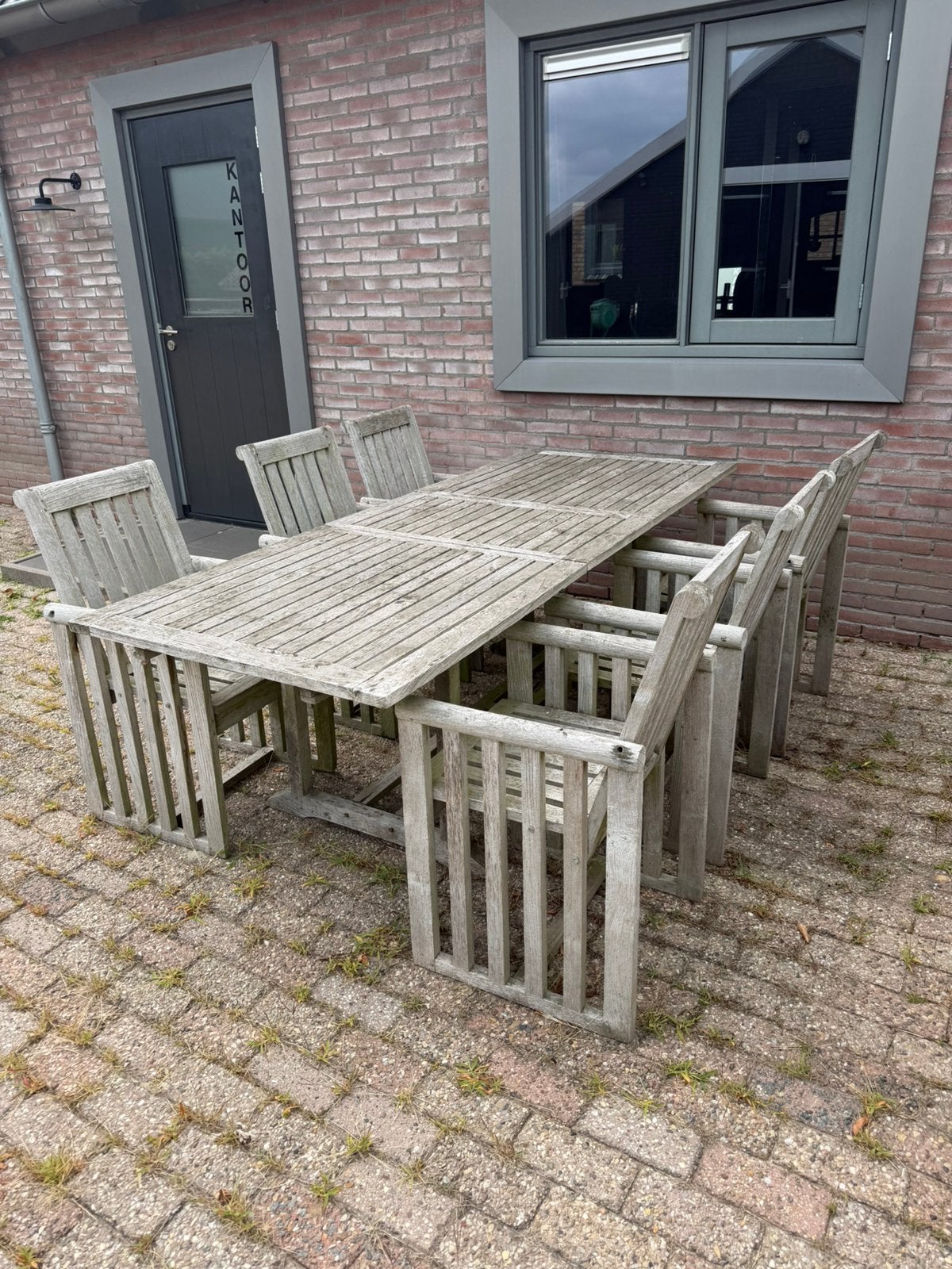 Tuinset, Ophalen, Gebruikt, Hardhout, 6 zitplaatsen