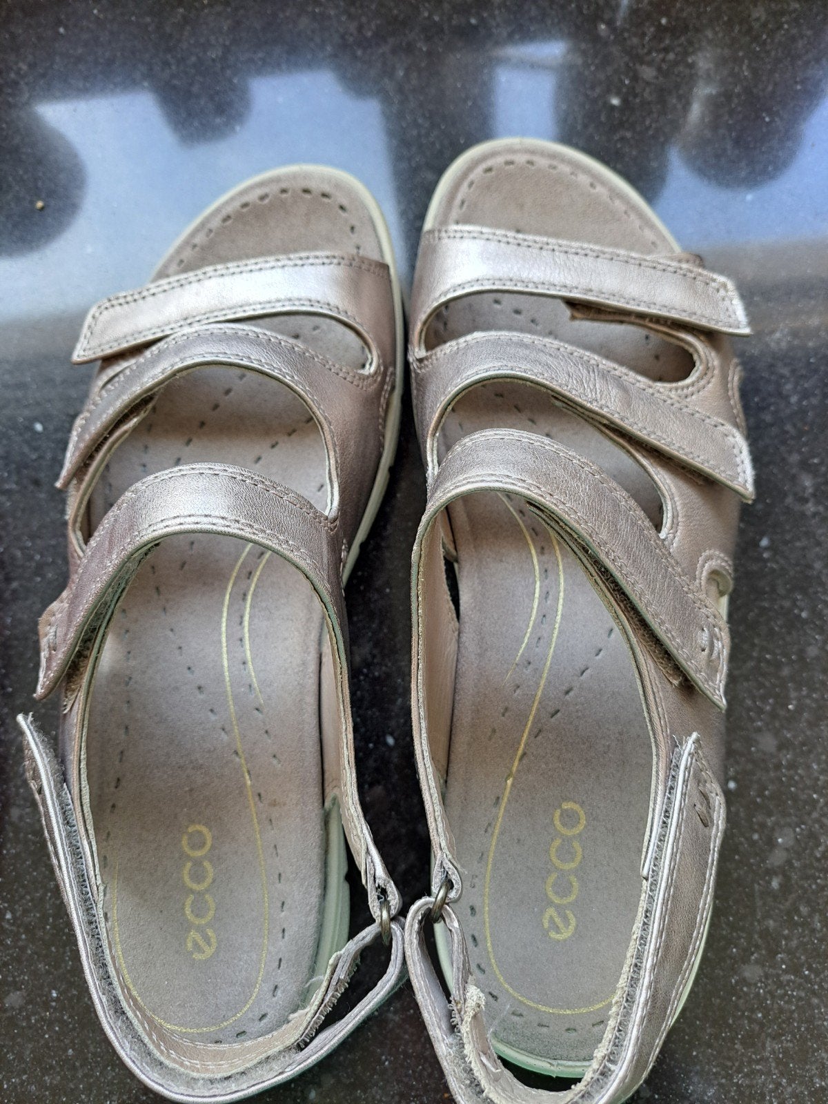Nw ecco damessandalen, Ophalen of Verzenden, Zwart, Sandalen of Muiltjes
