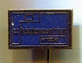 Keukencentrum Breda blauw op koper speldje ( T_154 ), Verzenden, Nieuw, Merk, Speldje of Pin