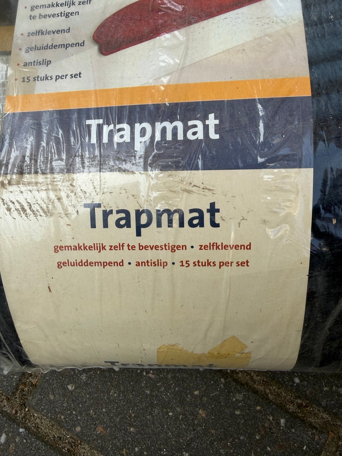 Nieuwe donkerblauwe trapmatten set voor 15 treden, Ophalen, Minder dan 50 cm, 50 tot 100 cm, Blauw