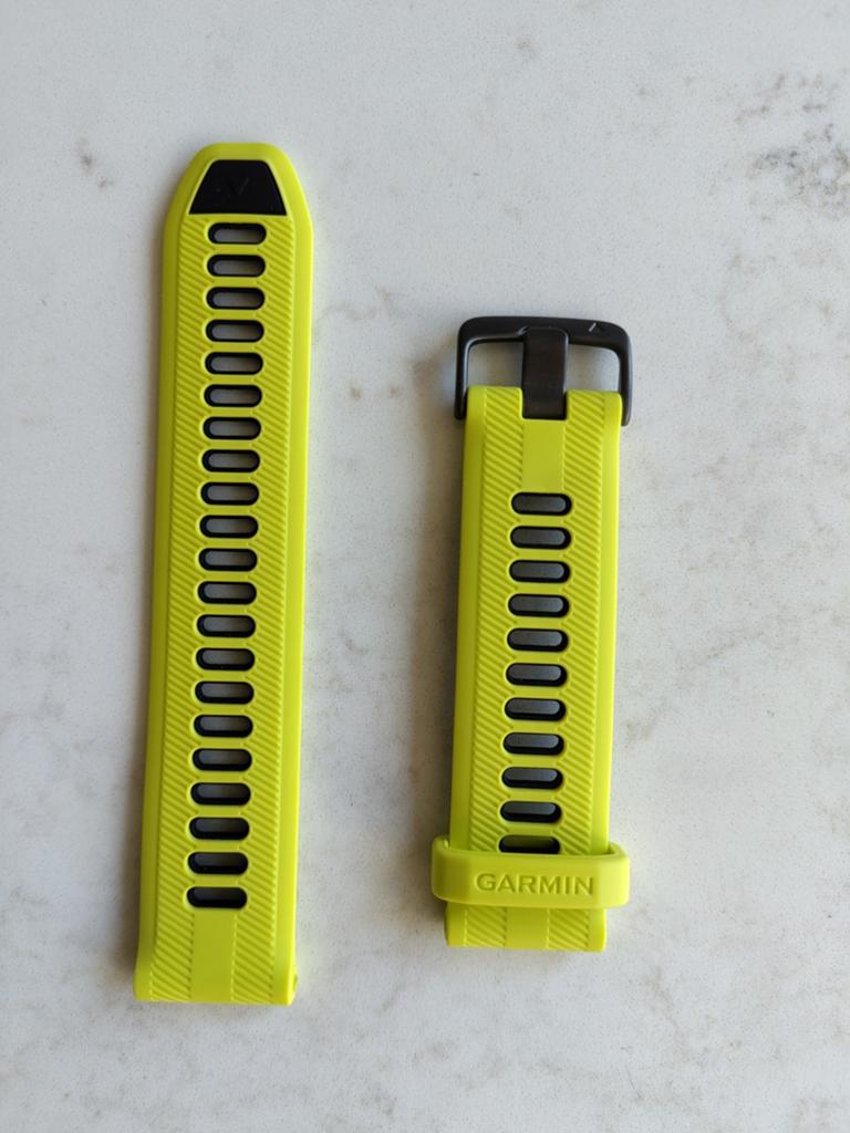 Garmin horlogebandje - Geel/Limegroen, Ophalen, Nieuw, Waterdicht, Android