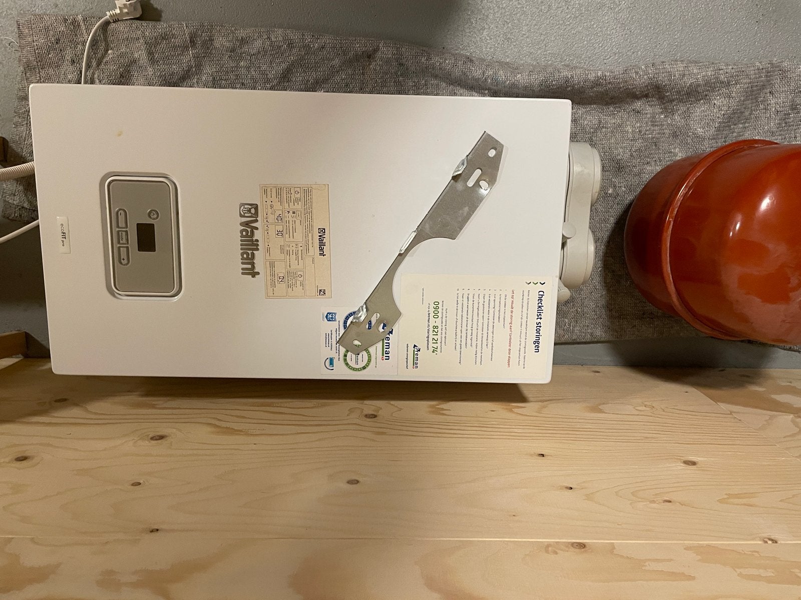 Vaillant ecoFIT pro CV-ketel - Zo goed als nieuw, Ophalen, 30 tot 80 cm, Hoog rendement (Hr), Cv-ketel of Combi-ketel