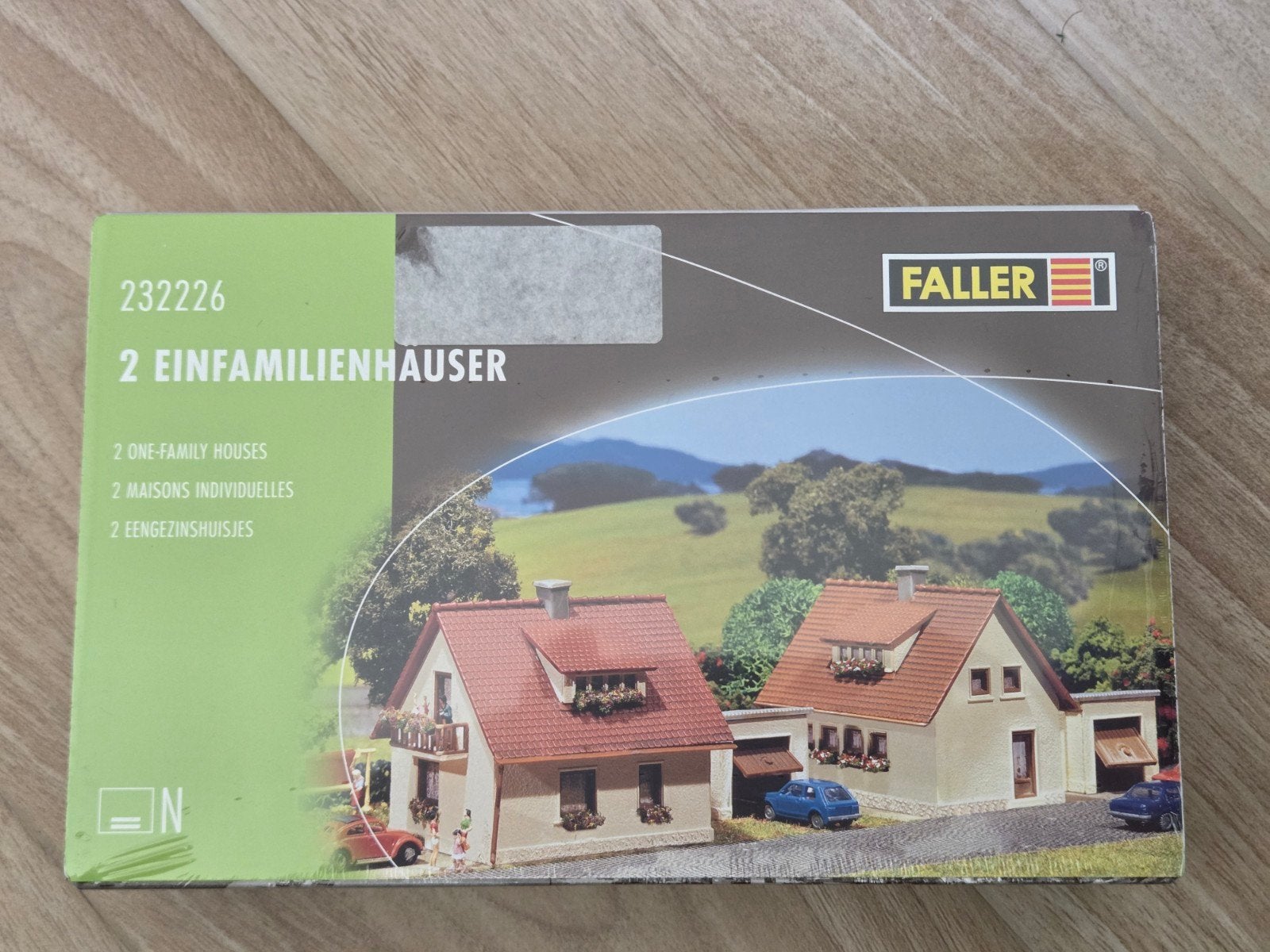 Faller 232226 N-spoor 2 eengezinshuisjes nieuw in verpakking, Hobby en Vrije tijd, Modeltreinen | N-Spoor, Ophalen of Verzenden