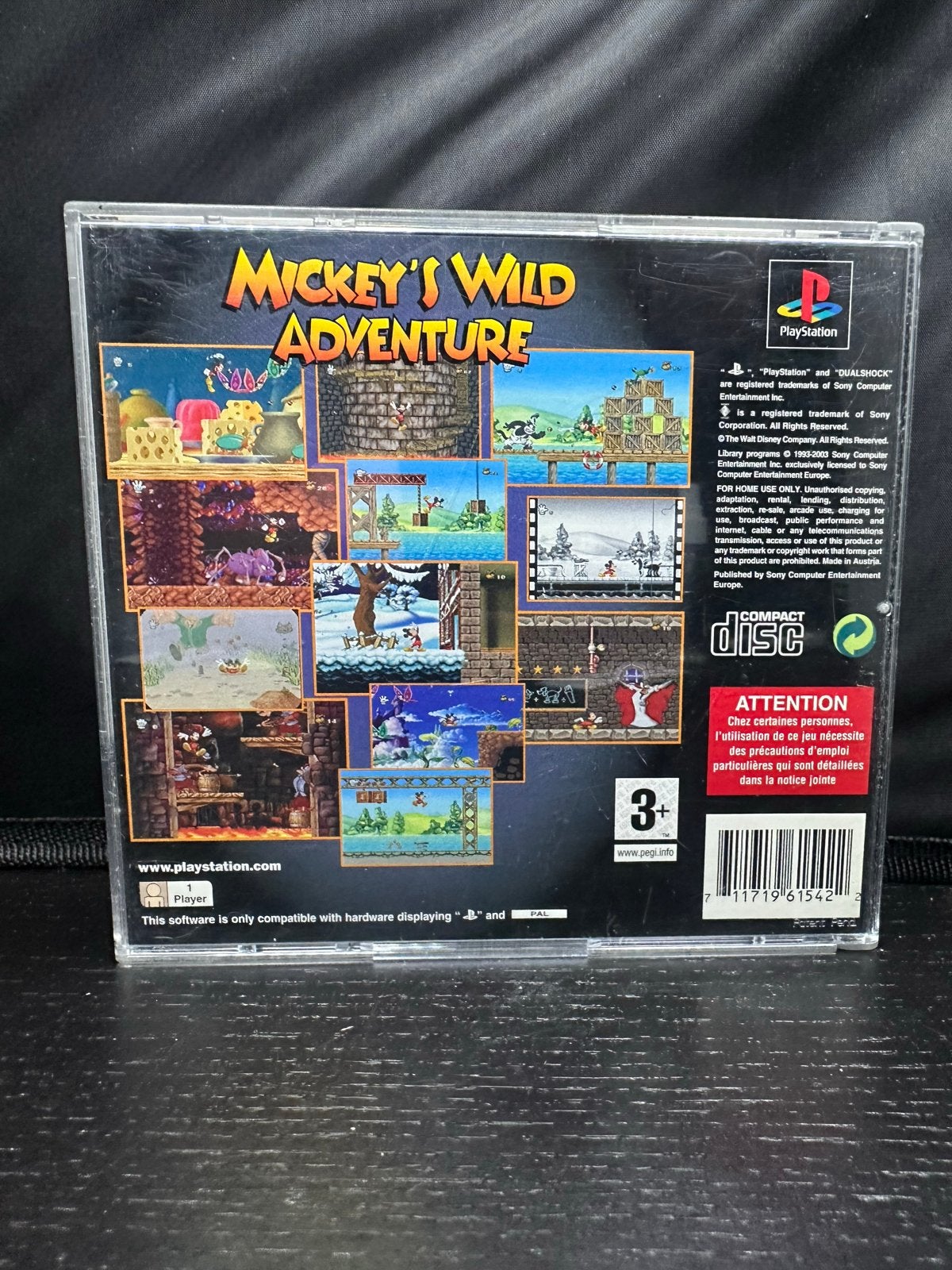 Mickey's Wild Adventure - PlayStation 1 (PS1) Klassieker, Verzenden, 1 speler, D, Vanaf 3 jaar