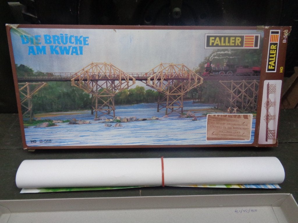 FALLER B - 568 De brug over de Kwai bouwpakket in doos, Hobby en Vrije tijd, Overige merken, Gelijkstroom of Wisselstroom, Brug, Tunnel of Gebouw