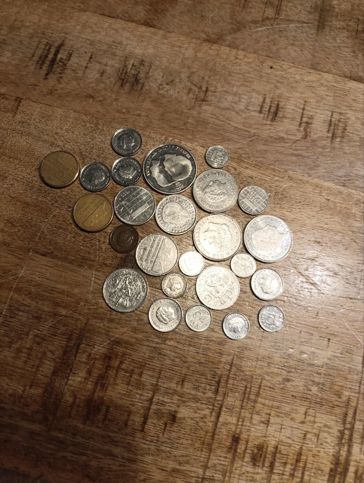 Partij oud Nederlands geld: guldens, rijksdaalders, 5 gulden, Ophalen of Verzenden