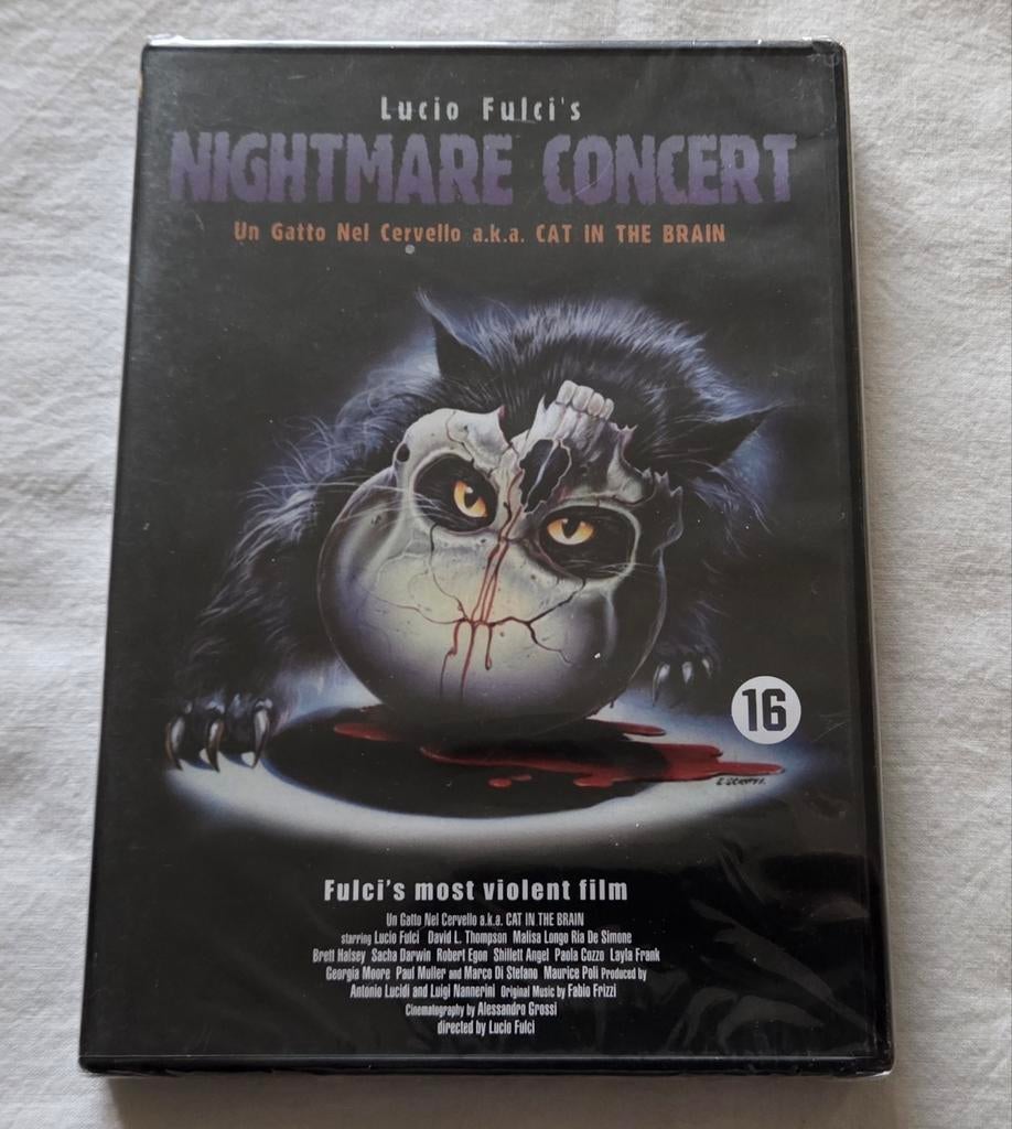 Lucio Fulci's Nightmare Concert Sealed Dvd Horror, Cd's en Dvd's, Dvd's | Horror, Nieuw in verpakking, Slasher, Vanaf 16 jaar