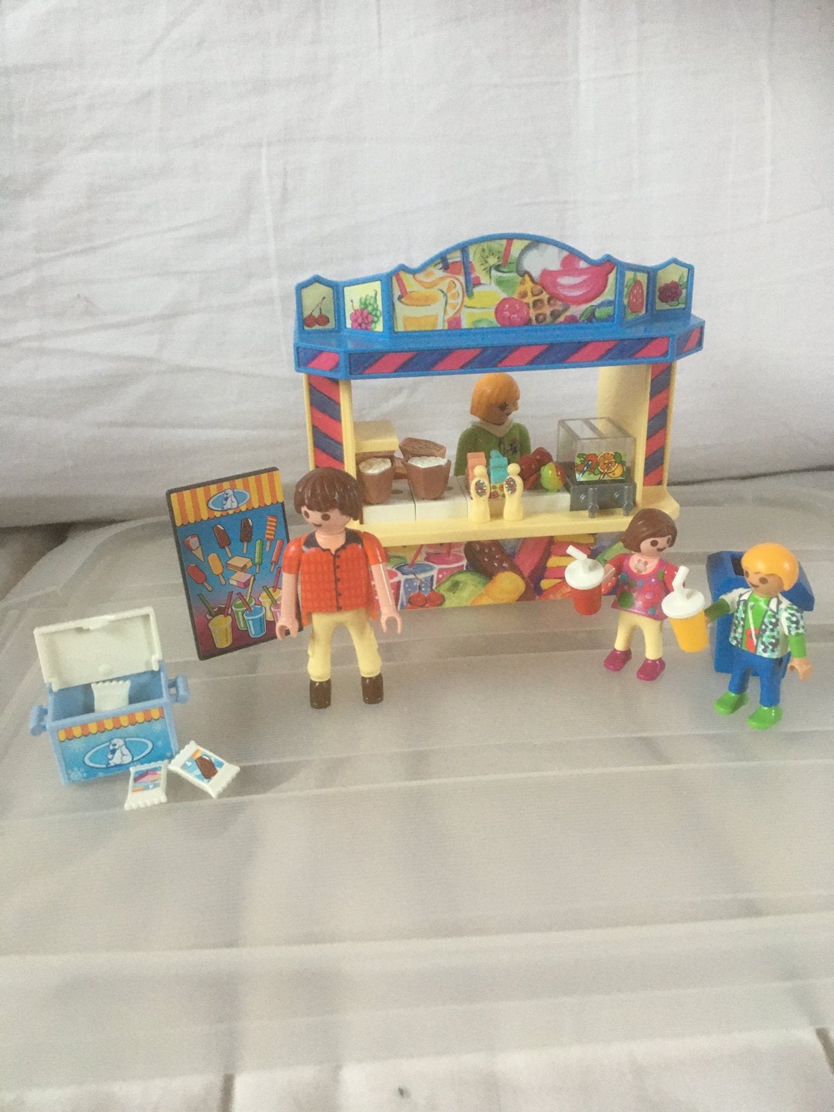 Playmobil 5555, kermis snoepkraam, complete set, Ophalen of Verzenden, Zo goed als nieuw