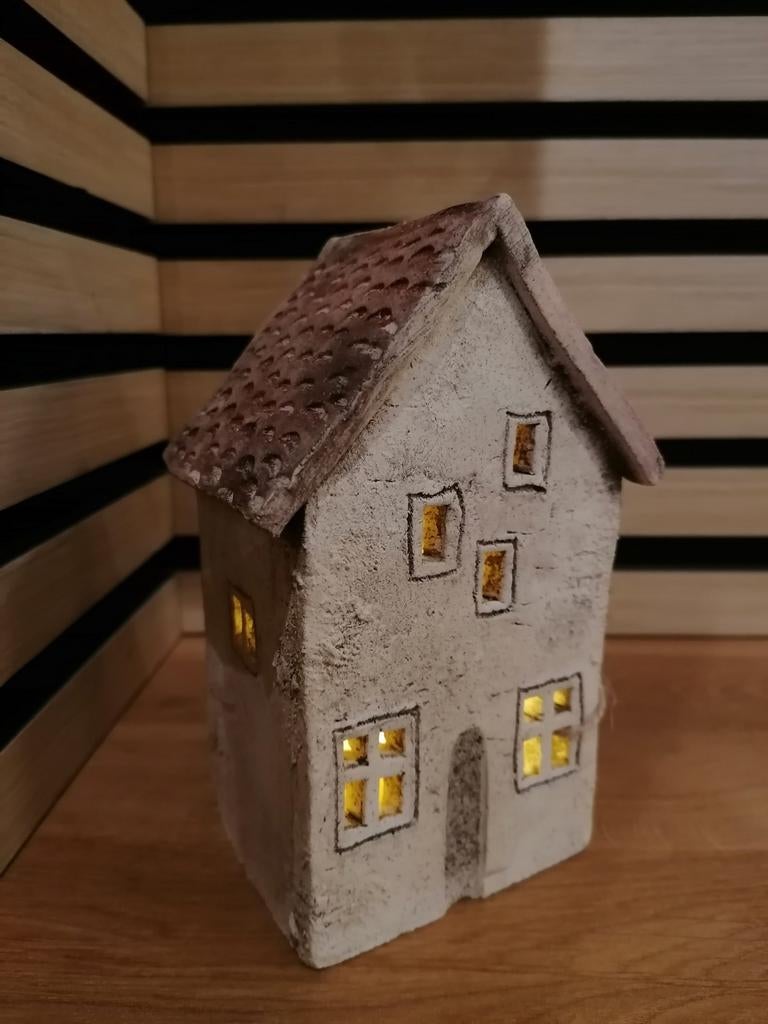 Huisje handgemaakt keramiek, Tuin en Terras, Vogelhuisjes en Vogelbaden, Ophalen of Verzenden
