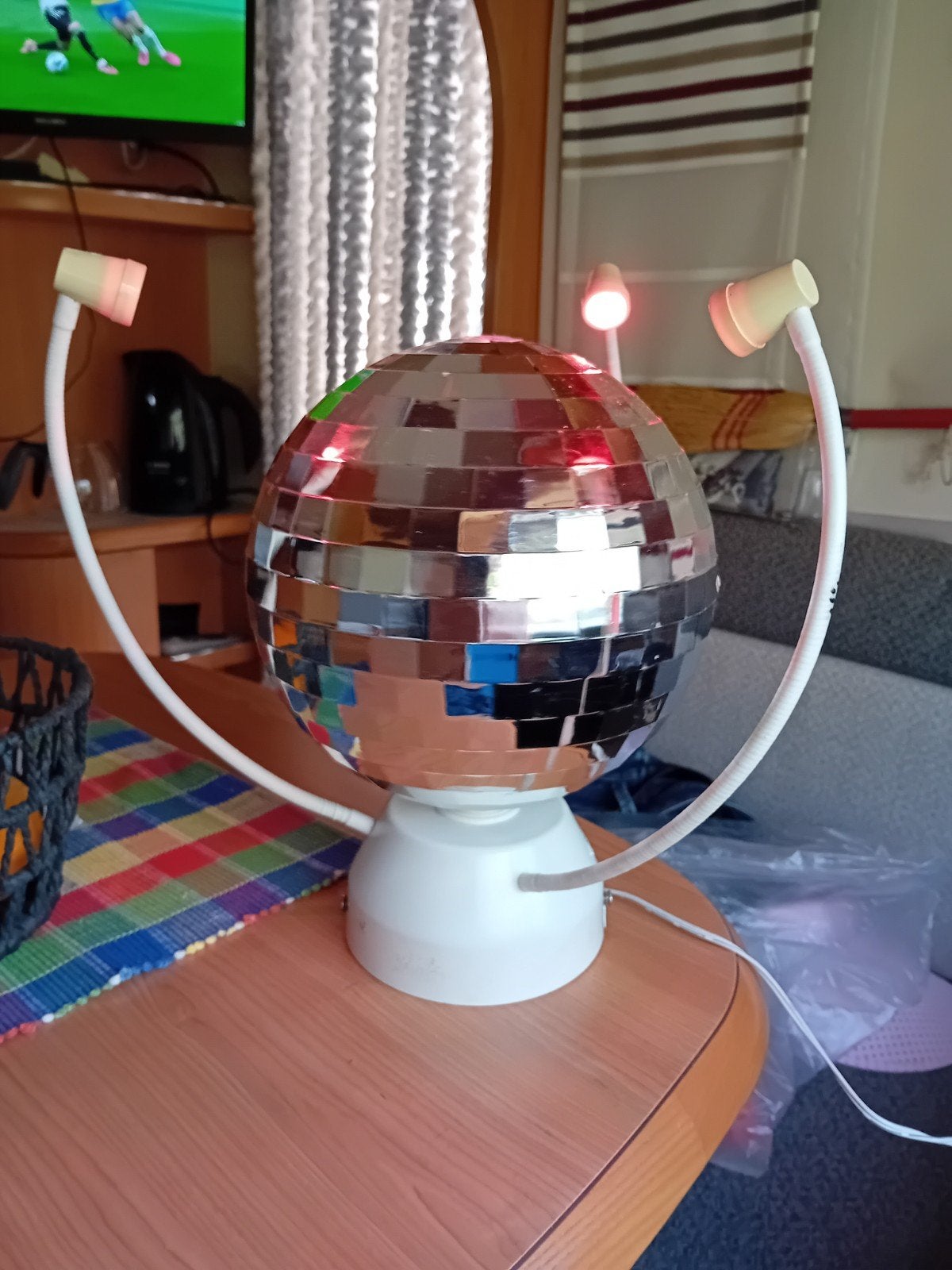 Staande discobol met 3 lampjes, Ophalen of Verzenden