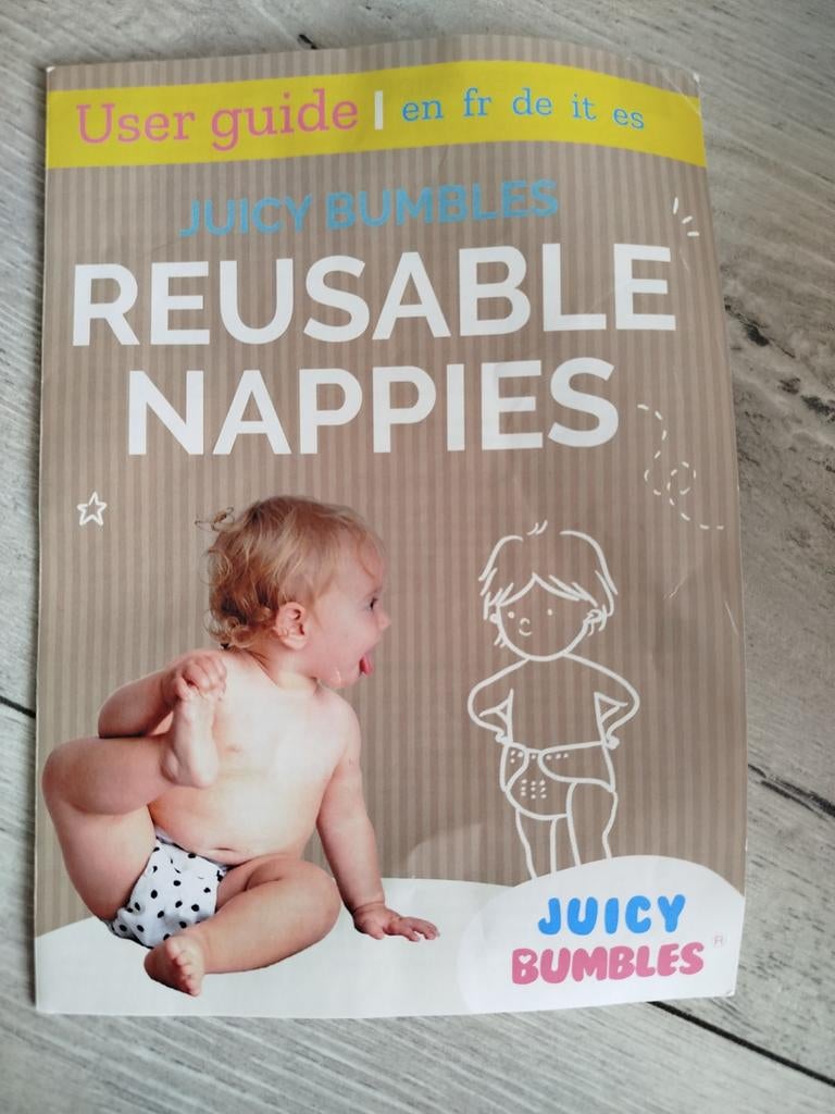 Herbruikbare Wasbare Luiers Set - Juicy Bumbles, Ophalen of Verzenden, Gebruikt
