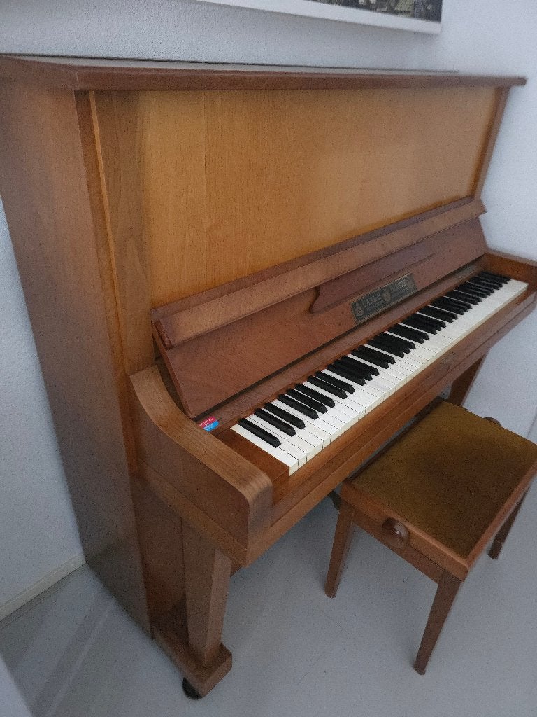 Carl H. Hintze Piano - Vintage Bruin Houten Piano, Ophalen, Gebruikt, Bruin, Piano
