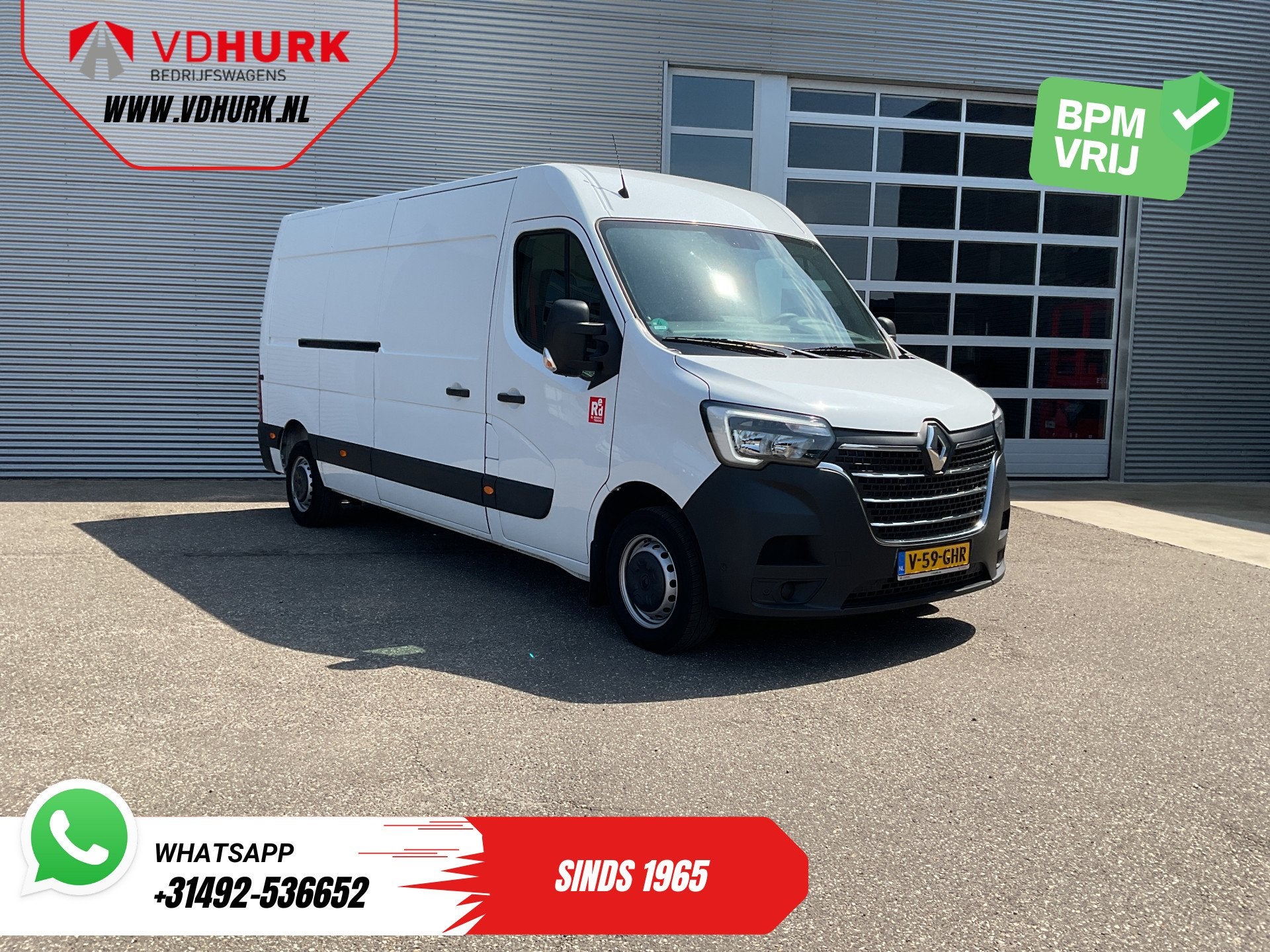 Renault Master 2.3 dCi 150 pk L3H2 NL Auto/ 270GrDeuren/ Cam, Voorwielaandrijving, Stof, Gebruikt, Euro 6