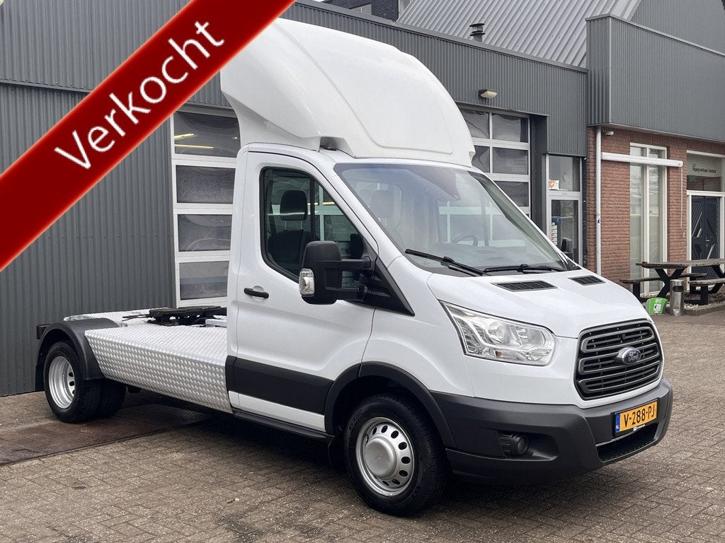 Ford Transit 350 2.0 TDCI Be-trekker 8.4 Ton samengesteld Ai, Auto's, Bestelauto's, 4 cilinders, Wit, Bedrijf, 2 stoelen