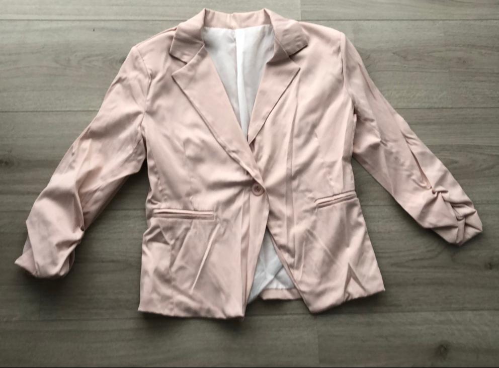 Lichtroze blazer maat S, Ophalen of Verzenden, Zo goed als nieuw, Maat 36 (S), Roze