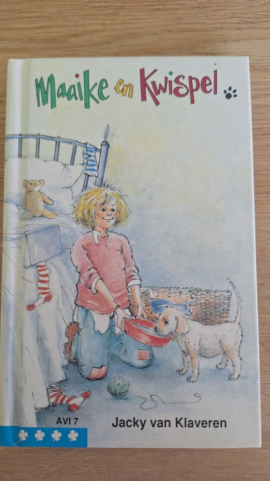 Maaike en Kwispel - Jacky van Klaveren (AVI 7), Ophalen of Verzenden, Gelezen, Jacky van Klaveren, Fictie algemeen