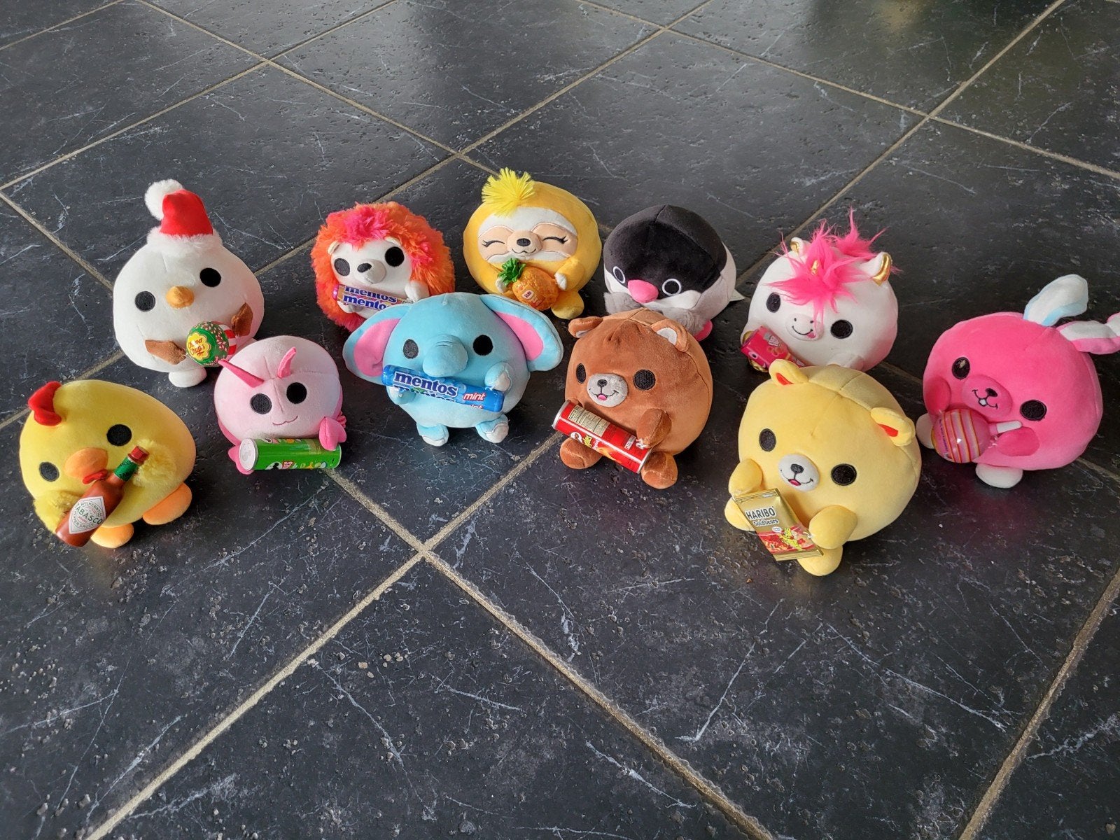 11x snackles kawaii knuffels, Japanse stijl, dieren figuren, Ophalen of Verzenden, Zo goed als nieuw, Overige typen