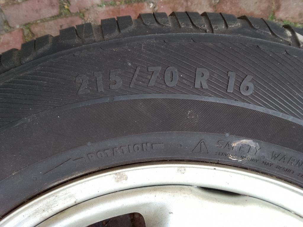 Toyota stalen velgen 16 inch + banden, Ophalen, 16 inch, 215 mm, All Season