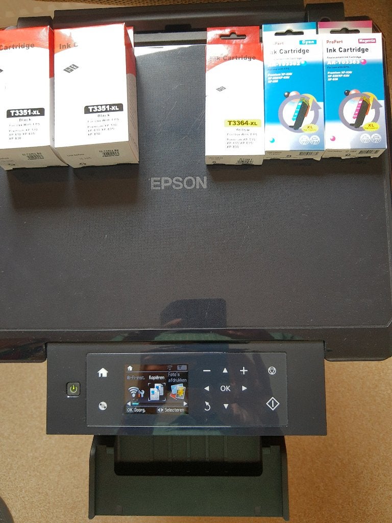 EPSON XP-630 Inkjet printer met extra inkt cartridges, Computers en Software, Printers, All-in-one, Ingebouwde Wi-Fi, Zo goed als nieuw