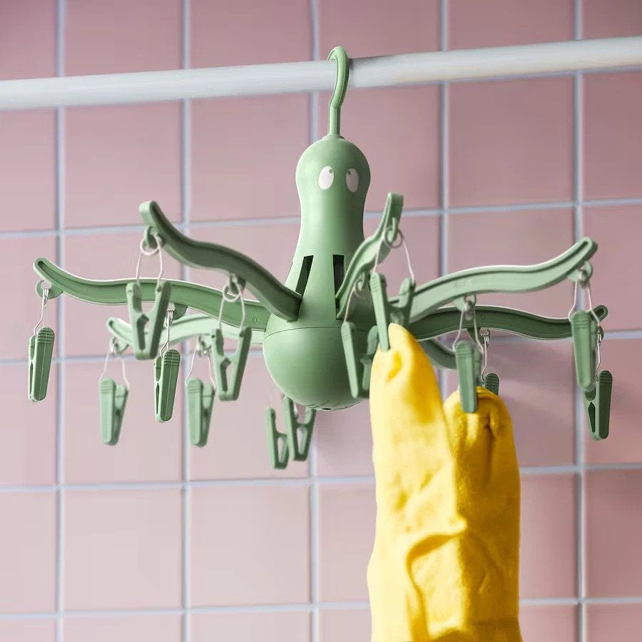 IKEA Pressa Droogrek met 16 knijpers, groen, Ophalen of Verzenden, Nieuw