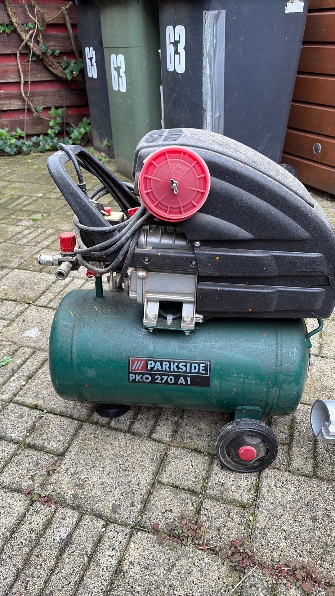 Parkside PKO 270 A 1 compressor, Doe-het-zelf en Verbouw, Compressors, Ophalen, Zo goed als nieuw