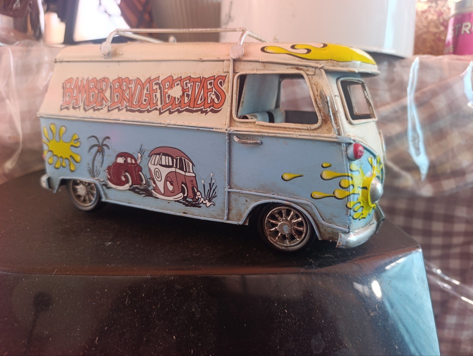 Vintage Volkswagen T1 Bus Model - Hippie Stijl, Overige merken, Gebruikt, Auto, 1:32 tot 1:50