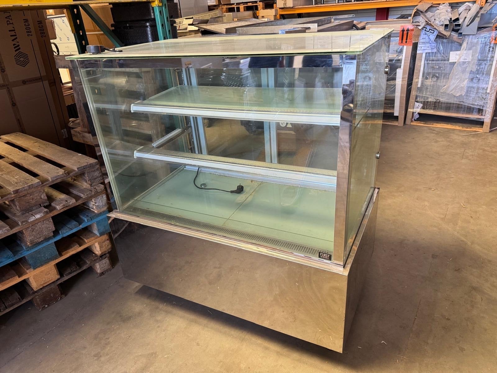 Gebaksvitrine 120 cm – Horeca Vitrine – Scherp Geprijsd, Ophalen, Gebruikt, 25 tot 50 cm, 50 tot 100 cm