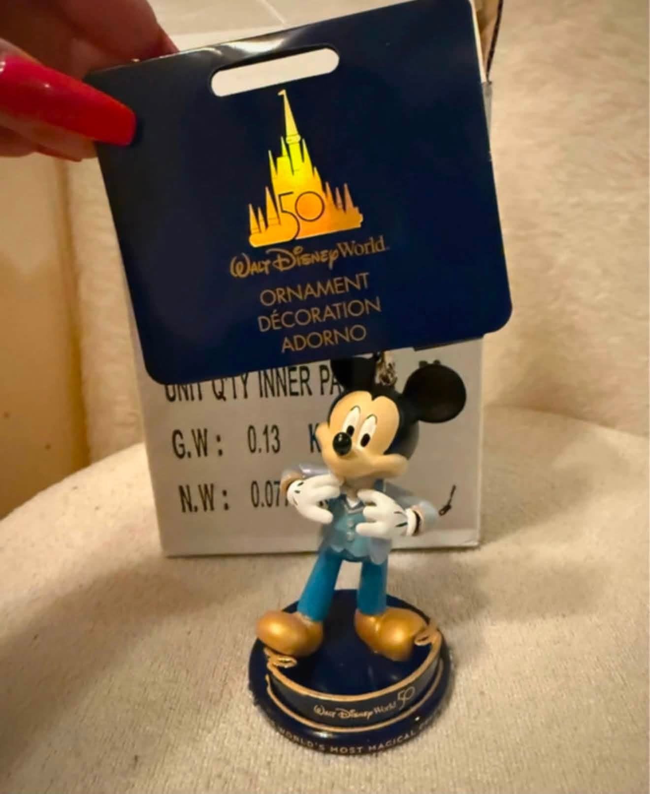 Walt Disney World Sketchbook ornament Mickey Mouse, Ophalen of Verzenden, Mickey Mouse, Zo goed als nieuw, Beeldje of Figuurtje
